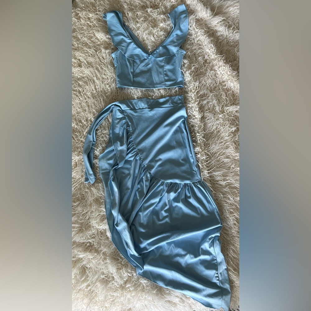 Two piece waist skirt